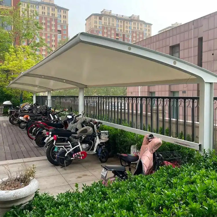 城步膜结构电动车棚